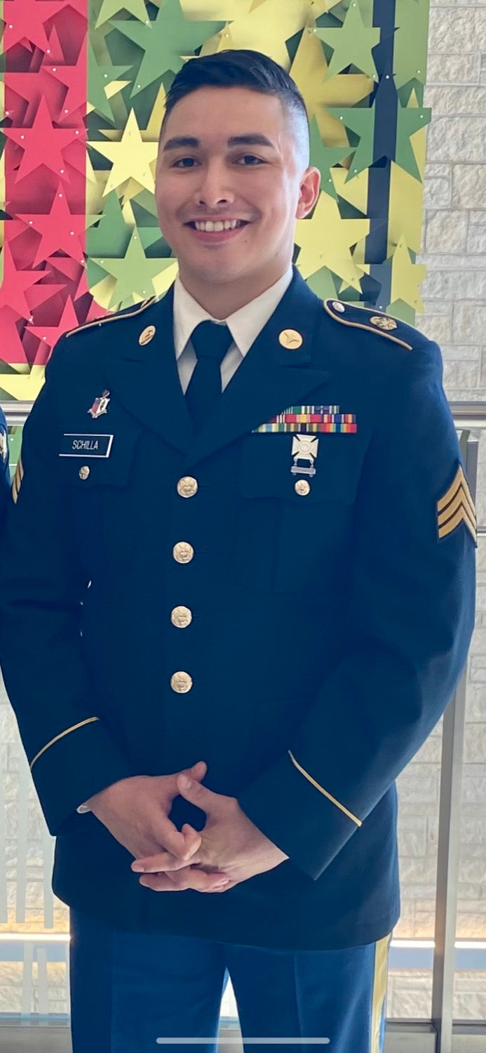 Chris in his U.S. Army uniform
